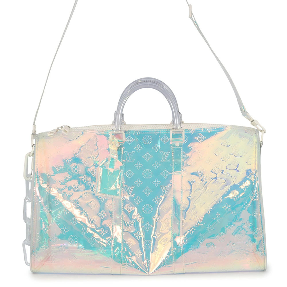 Louis Vuitton Boston Bag Monogram Prism Keepall Bandouliere Travel